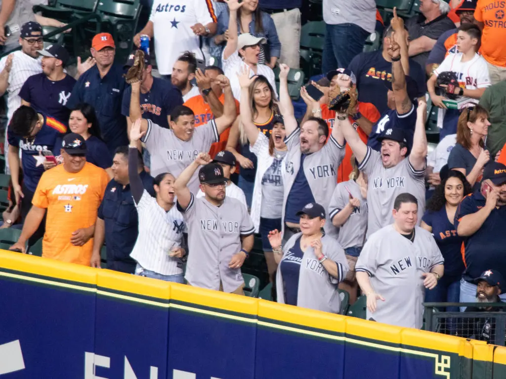There were Yankees fans at Minute Maid Park. But they didn't leave happy. (Photo by F. Carter Smith)
