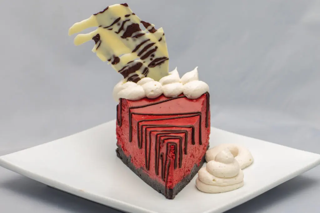 Between My Red Velvet Sheets Cheesecake. Courtesy of Better Than Sex 