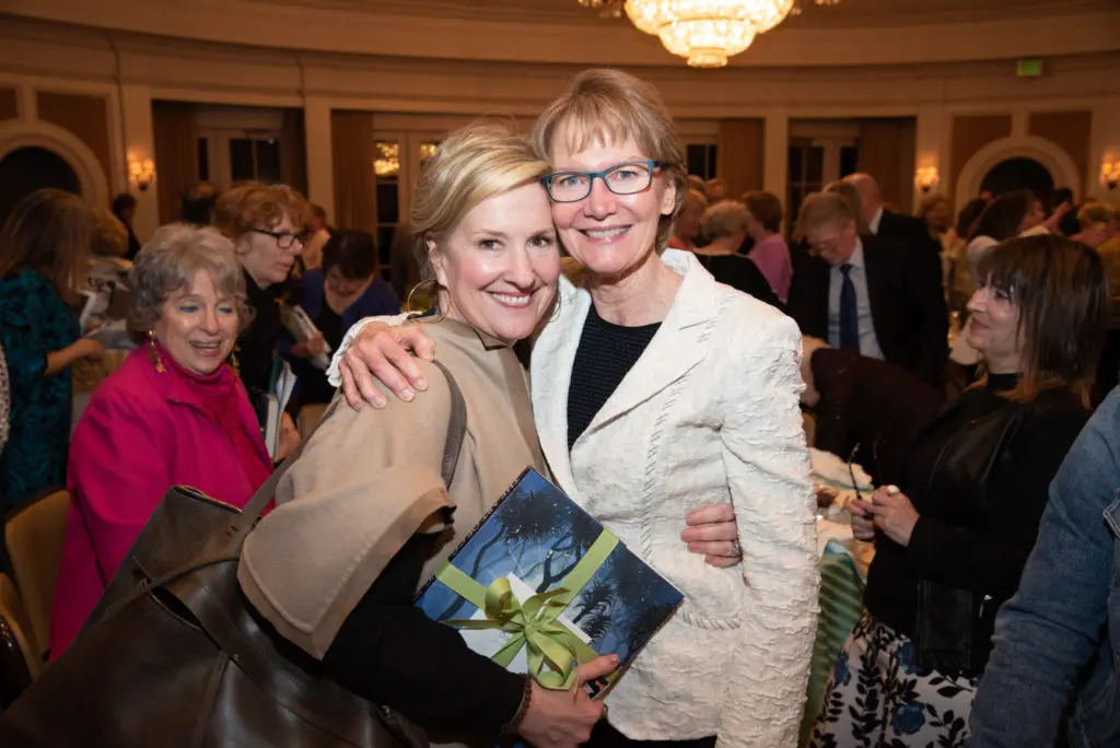Dr. Brené Brown, Terry Huffington at The Jung Center spring benefit. (Photo by Alexander's Fine Portrait Design, Alexandersportraits.com)