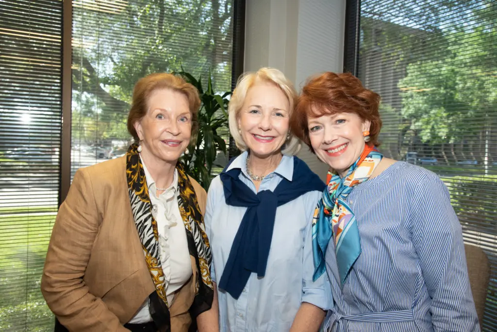 Carol Hutton, Fran Peterson, April Lykos at the Beth Wolff Realtors 40th anniversary party. (Photo by Alexander's Fine Portrait Design)