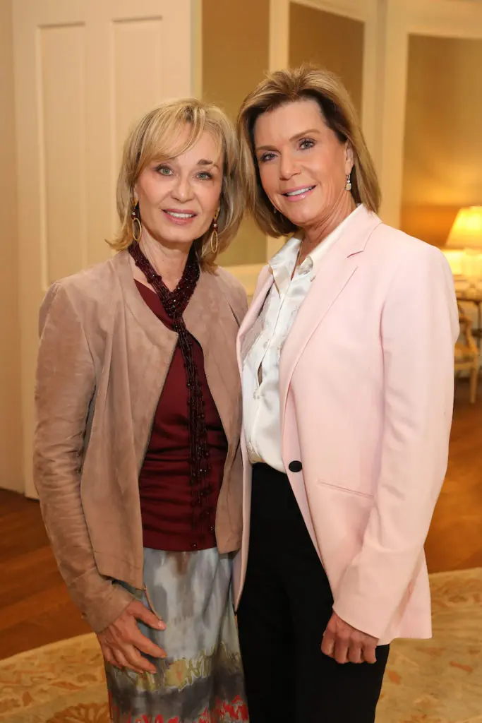 Cathy Borlenghi, Trish Millard at the  PARTNERS luncheon benefiting the Cizik School of Nursing at UTHealth. (Photo by Priscilla Dickson)
