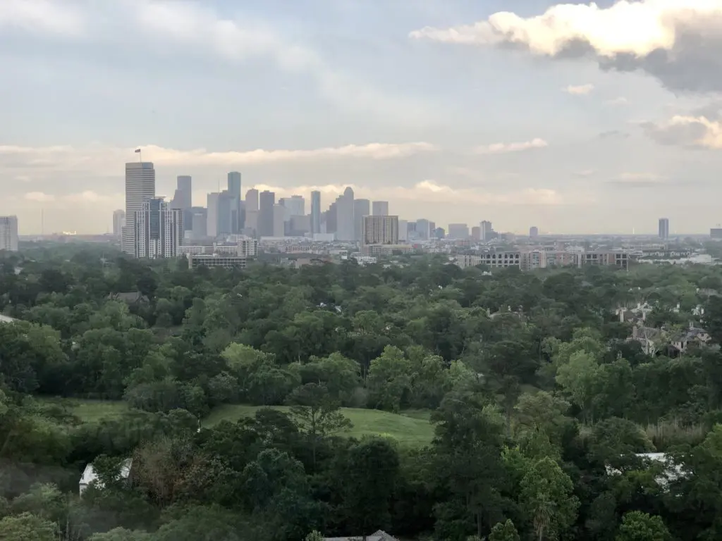 The penthouse view of downtown as seen by guests attending the KNOWAutism dinner. (Photo by Dave Rossman)