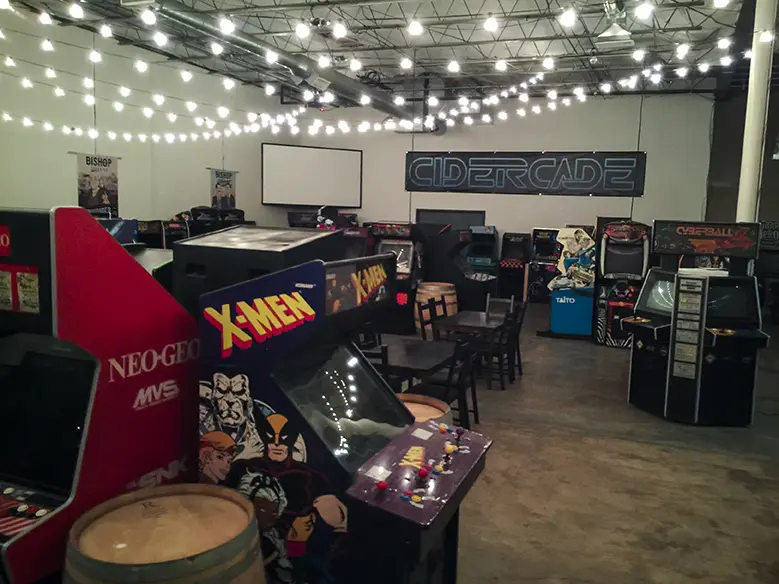Play 170-plus arcade games at Bishop Cidercade.