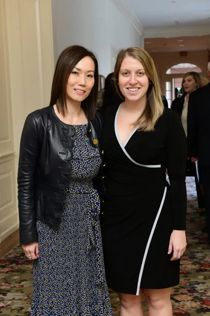 Cindy Han-Castillo, Lauren Brown at the Houston Hospice Butterfly Luncheon. (Photo by Daniel Ortiz)