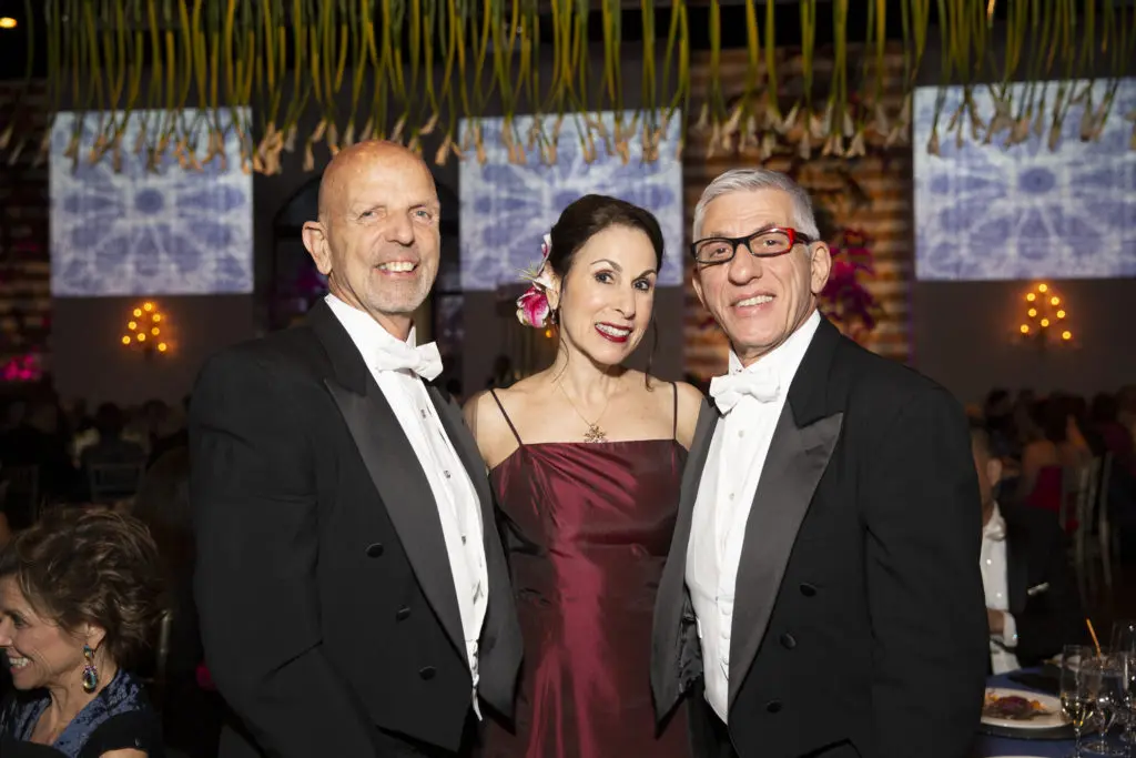 Clifford Pugh, Janine Iannerelli, John Dascoulias at the Houston Grand Opera Ball. (Photo by Jenny Antill)