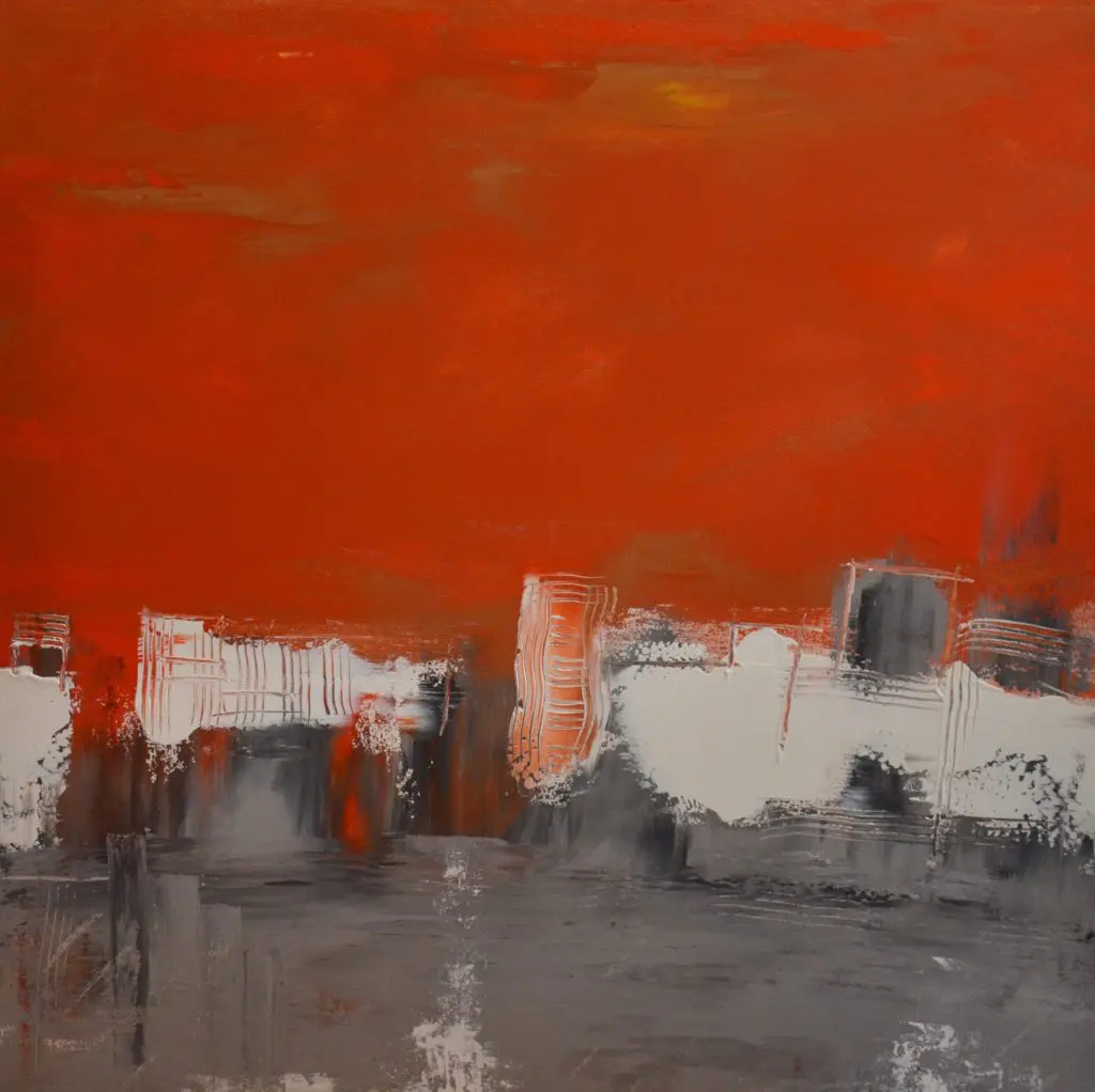 Clovis Postali's "Cityscape," 2019 (Silver Street, Studio 201)