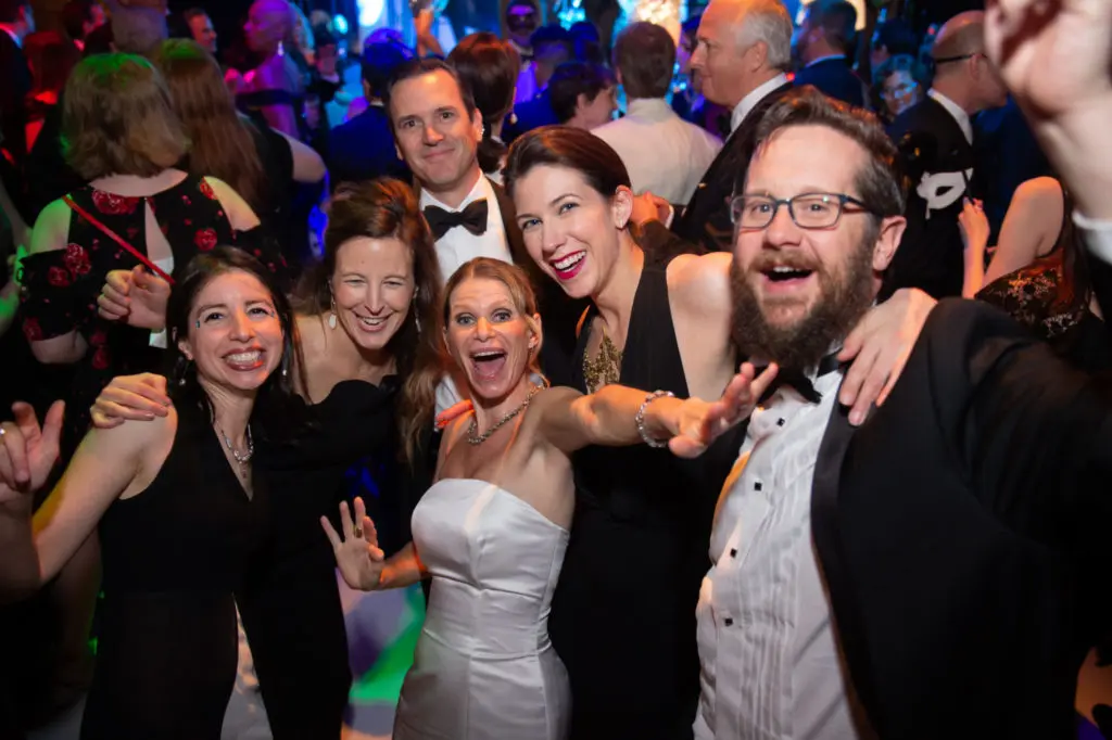 Party time at the Society for the Performing Arts Black & White Ball at Wortham Theater Center. (Photo by Wilson Parish)
