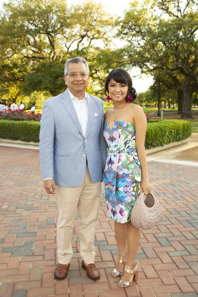 David Ruiz, Van Ngo at the Hermann Park Conservancy Evening in the Park. (Photo by Jenny Antill Clifton)