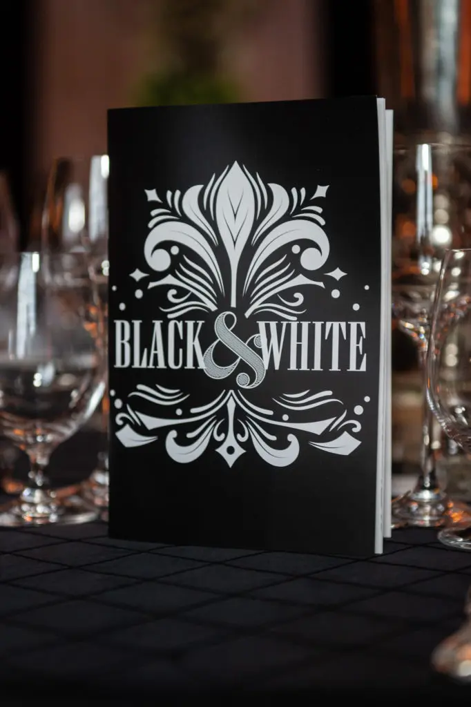 Programs at the Society for the Performing Arts Black & White Ball at Wortham Theater Center. (Photo by Wilson Parish)