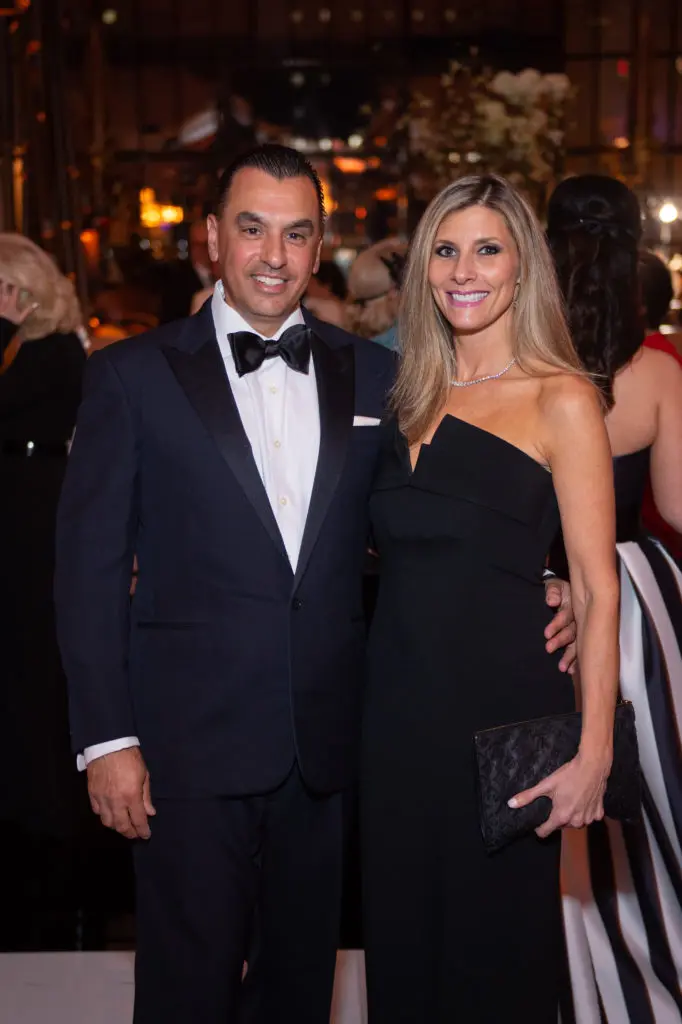 Dr. Devinder & Gina Bhatia at the Society for the Performing Arts Black & White Ball at Wortham Theater Center. (Photo by Wilson Parish)