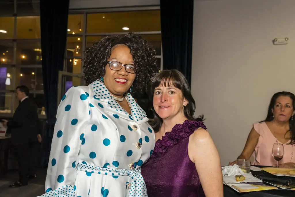 Donna Lacey, Angeline Gonzalez at the Joe Niekro Foundation Knuckle Ball. (Photo by Nikki Rosenberg)