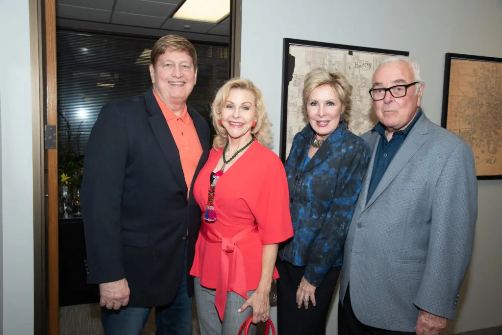 Dr. Glenn Wilkerson, Dana Kervin, Mary Ann and Dr. Bob Wilkins at the Beth Wolff Realtors 40th anniversary party. (Photo by Alexander's Fine Portrait Design)