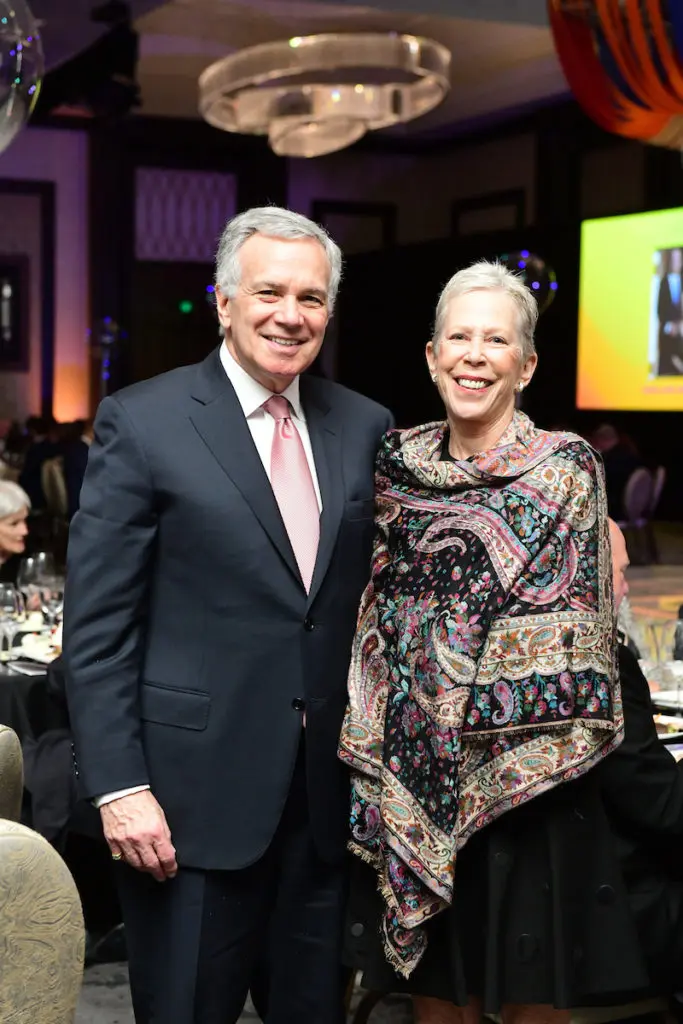 Eddie & Caroline Kuntz at the Nora's Home gala at the Post Oak Hotel.