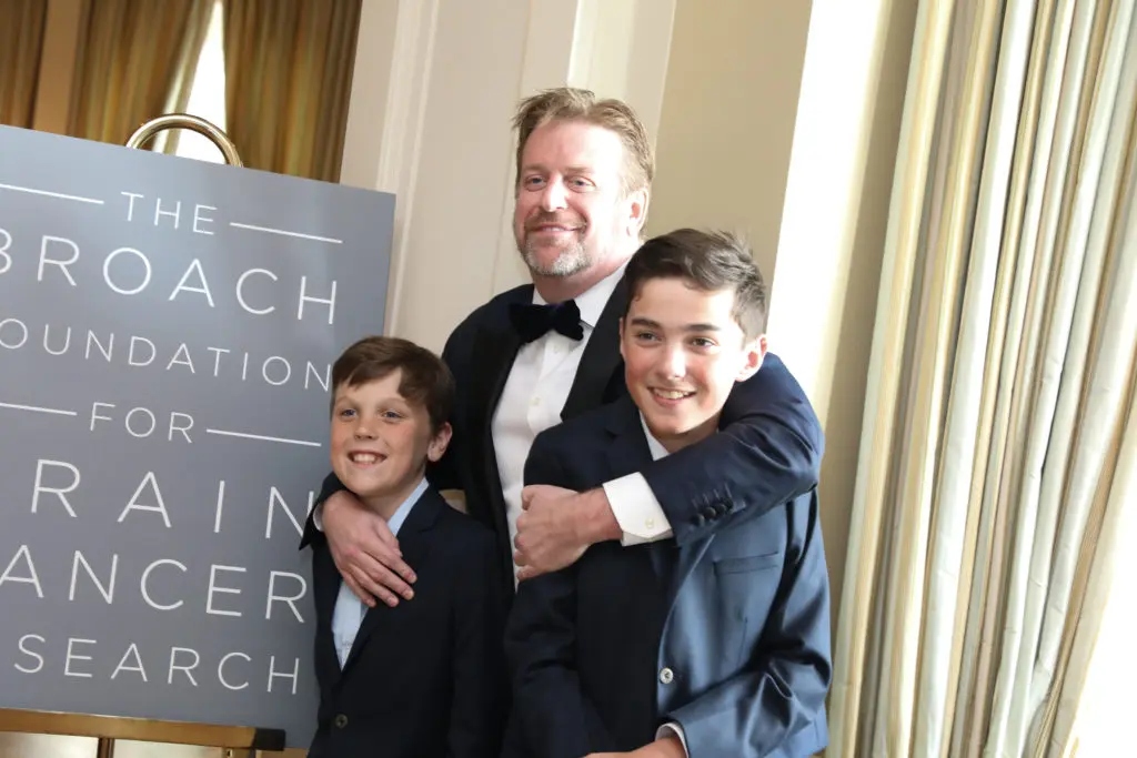 Harrison Broach, Chuck Yates, Parker Broach at the Broach Foundation dinner. (Photo by Priscilla Dickson)