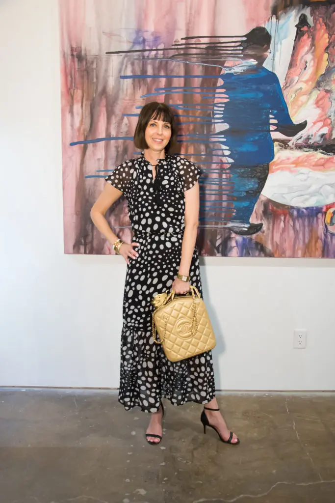 Cristy DuRoss at Heritage Auctions' Spring 2019 Luxury Accessories Preview at Deborah Colton Gallery (Photo by Emile C. Browne)