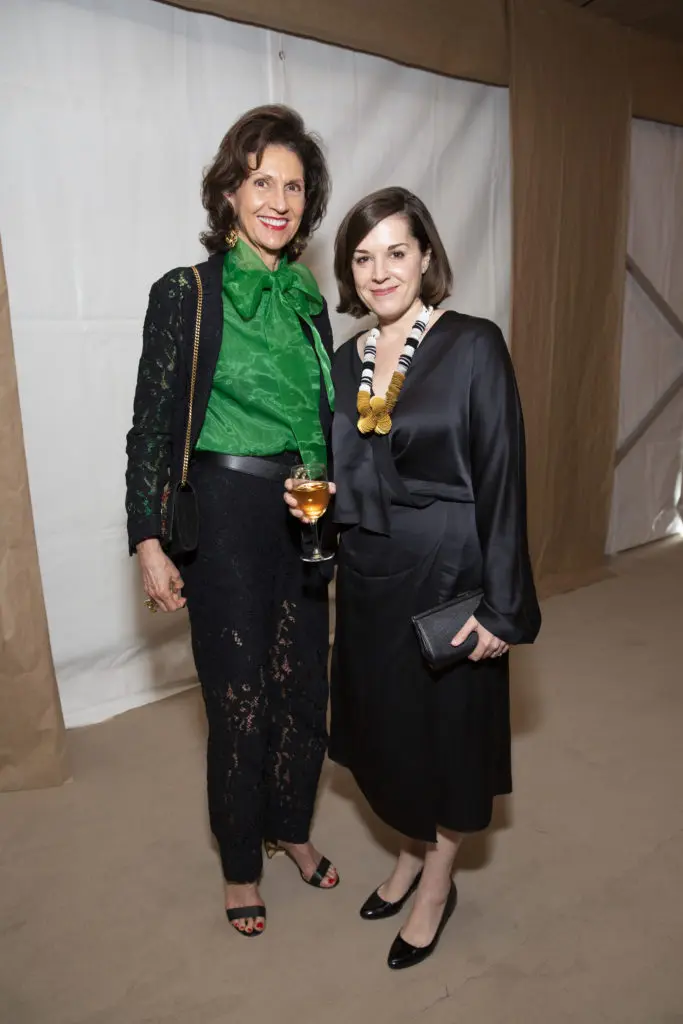 Paula Daly, Michelle White at Studio Menil's Paper Ball (Photo by Jenny Antill Clifton)