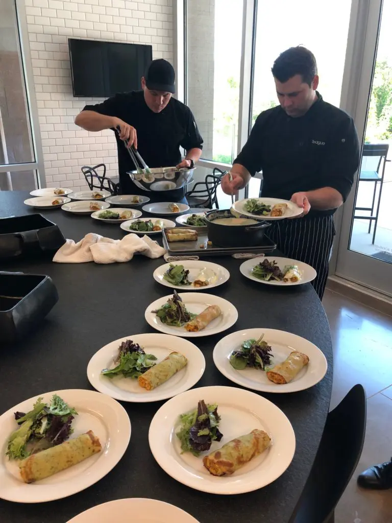 Balthazar Cellars president, sommelier and chef Teague Burrell prepares lunch for the Veuve Clicquot fête. (Photo by Shelby Hodge)