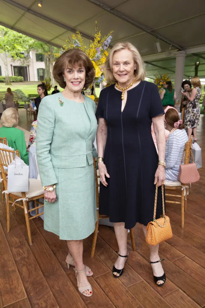 Jeanie Kilroy Wilson, Anne Duncan at the Bayou Bend Fashion Show & Luncheon  (Photo by Jenny Antill Clifton)