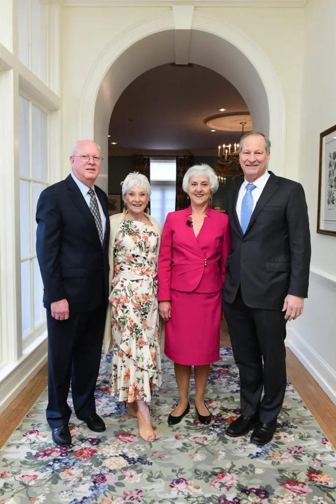 Jim Faucett, Cynthia Nordt, LeAnn Thieman, Dr. Paul Mansfield at the Houston Hospice Butterfly Luncheon. (Photo by Daniel Ortiz)
