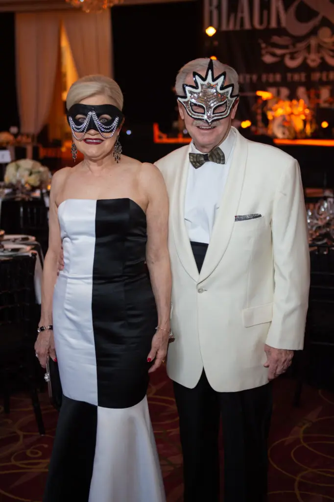 Jo & Jim Furr at the Society for the Performing Arts Black & White Ball at Wortham Theater Center. (Photo by Wilson Parish)