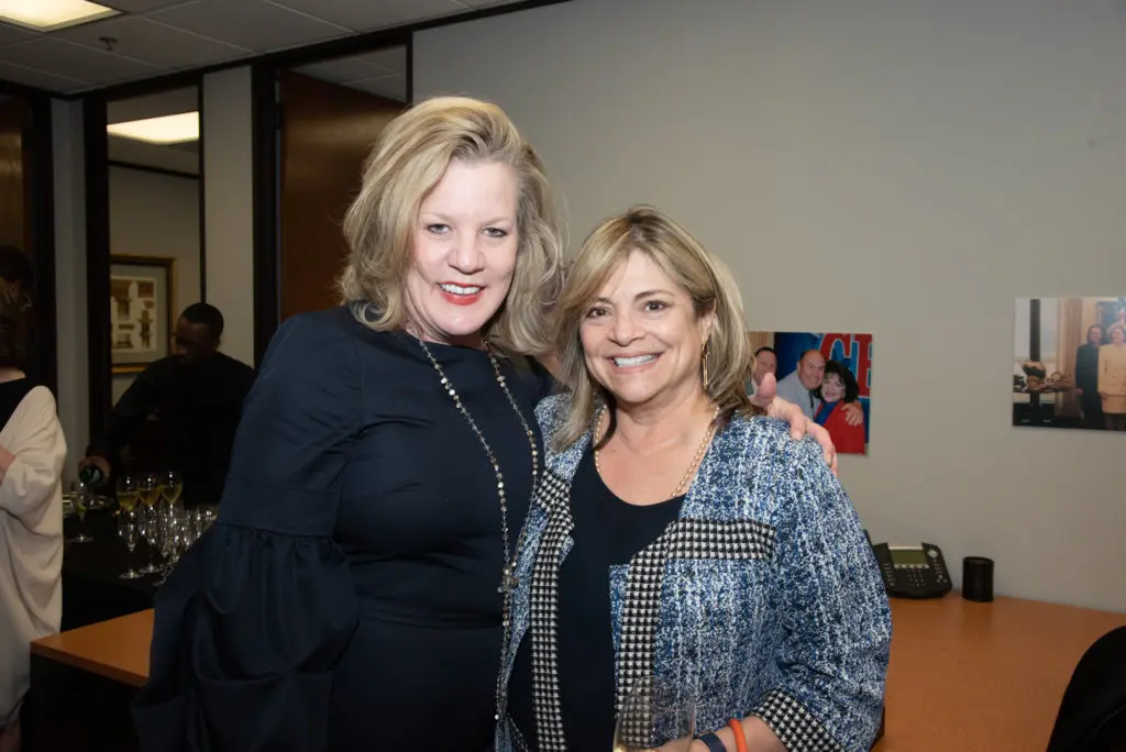 Katherine Miles, Kathy Urech at the Beth Wolff Realtors 40th anniversary party. (Photo by Alexander's Fine Portrait Design)