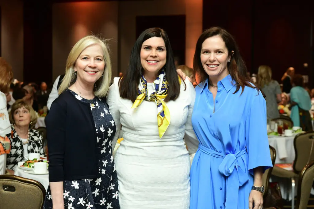 Kristi Lumpkins, Lesha Elsenbrook, Autumn Davidson at the Ronald McDonald House Spirit of Hope luncheon. (Photo by Daniel Ortiz)