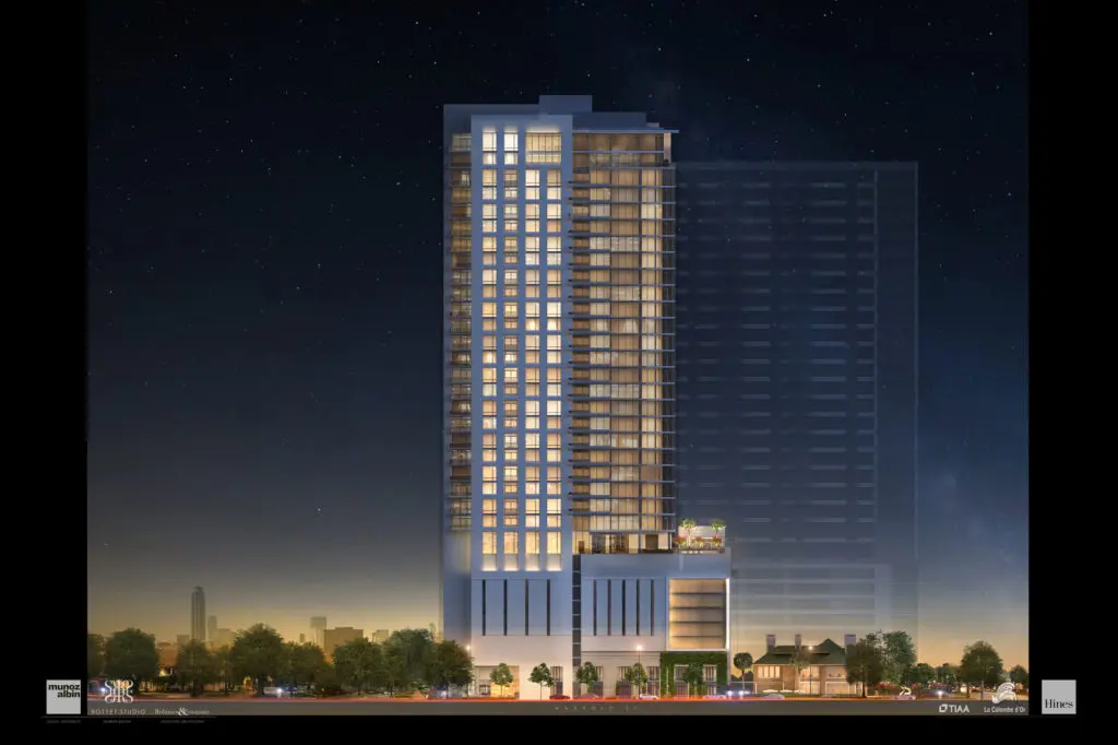 La Colombe d'Or Hotel & Residences ' 34-story tower will be a striking skyline addition.