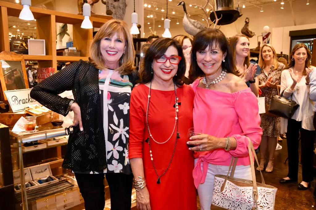 Lu Caltagirone, Roz Pactor, Ilene Allen at the American Heart Association Shop with Heart Card launch. (Photo by Alejandro Montoya)