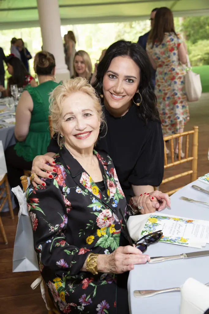 Mary Kickerillo, Kelli Kickerillo at the Bayou Bend Fashion Show & Luncheon. (Photo by Jenny Antill Clifton)