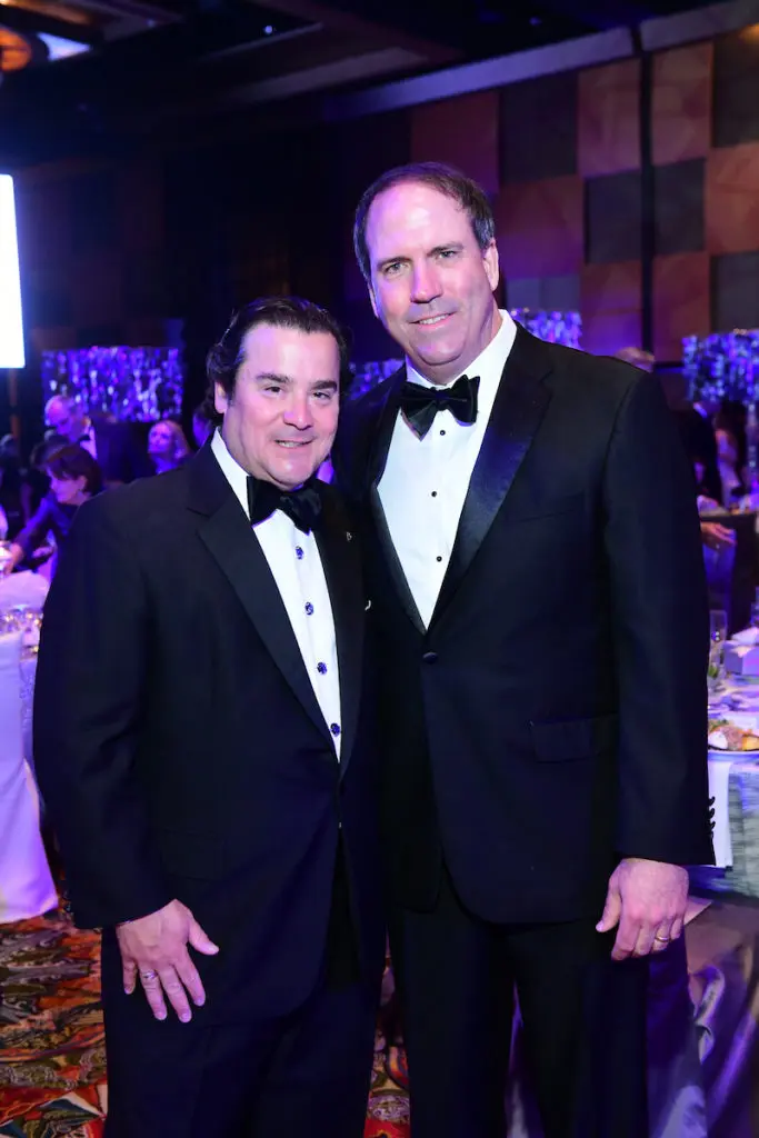 Michael Soper, Rick Byrd at the 20th anniversary Houston JDRF Promise Ball. (Photo by Daniel Ortiz)