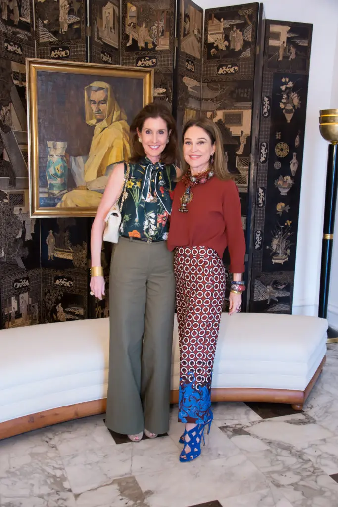 Phoebe Tudor, Becca Cason Thrash at Becca's luncheon at Moxie. (Photo by Emile C. Browne)