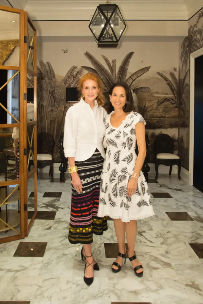 Mia Smith, Ann Wolf at Becca Cason Thrash's luncheon at Moxie. (Photo by Emile C. Browne)