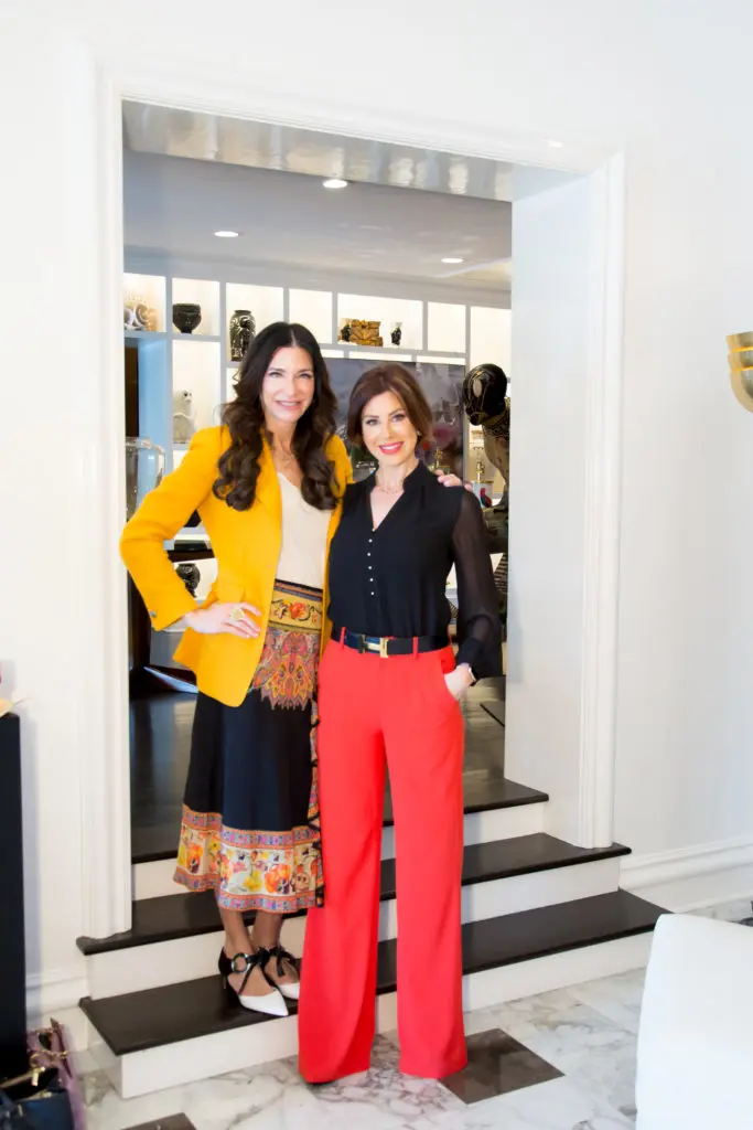 Melissa Mithoff, Dominique Sachse at Becca Cason Thrash's luncheon at Moxie. (Photo by Emile C. Browne)