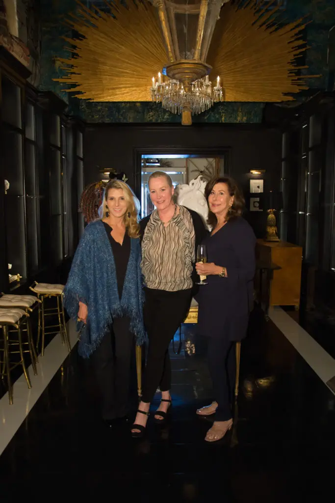 Patricia Griffith, Sara Dodd, Vesta Frommer at Becca Cason Thrash's luncheon at Moxie. (Photo by Emile C. Browne)