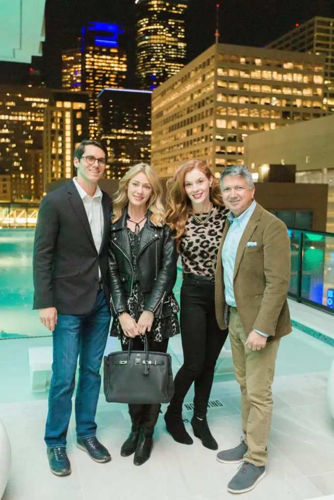 Paul Petronella, Leslie Sharp, Cheryl Martin, Ron Trevino at The Marlowe grand opening. (Photo by Rachel Stubbe Photography)