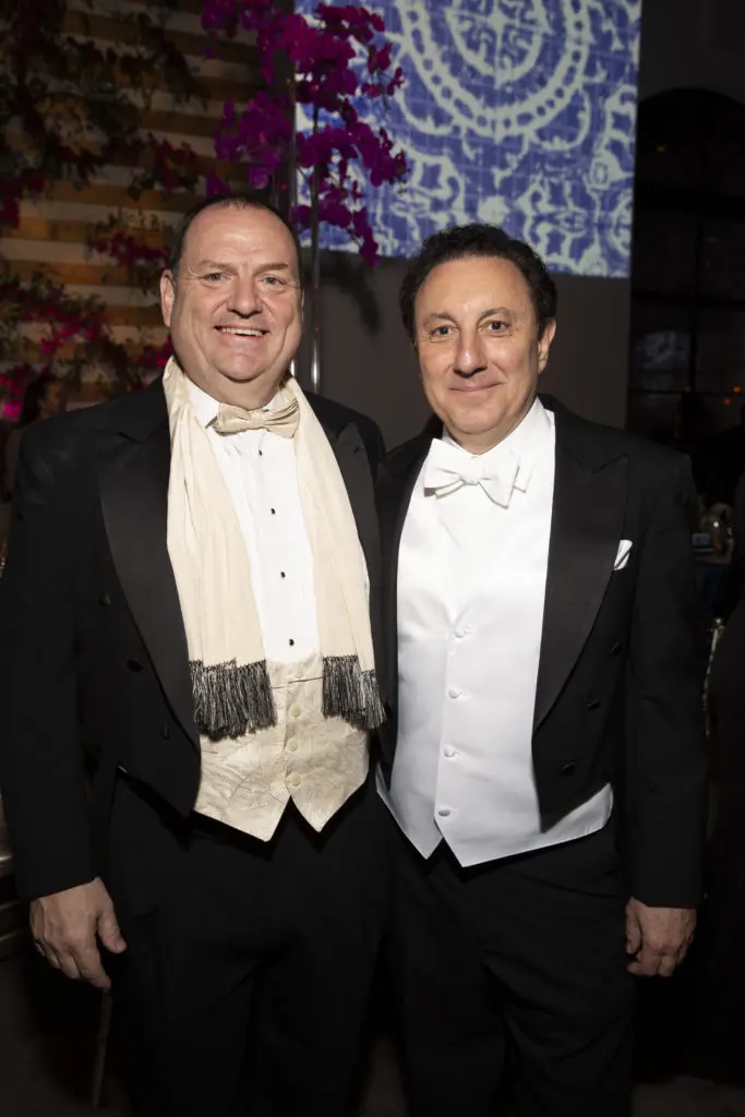 Perryn Leech, Tom Ajamie at the Houston Grand Opera Ball. (Photo by Jenny Antill)