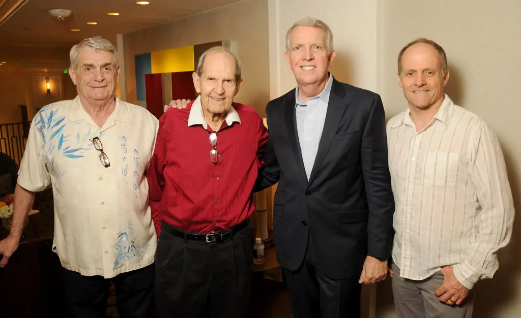 Reid Mitchell & Clint Willour, Jay Shinn, Aaron Parazette at the Contemporary@MFAH reception at the Lancaster Hotel downtown  (Photo by Dave Rossman)