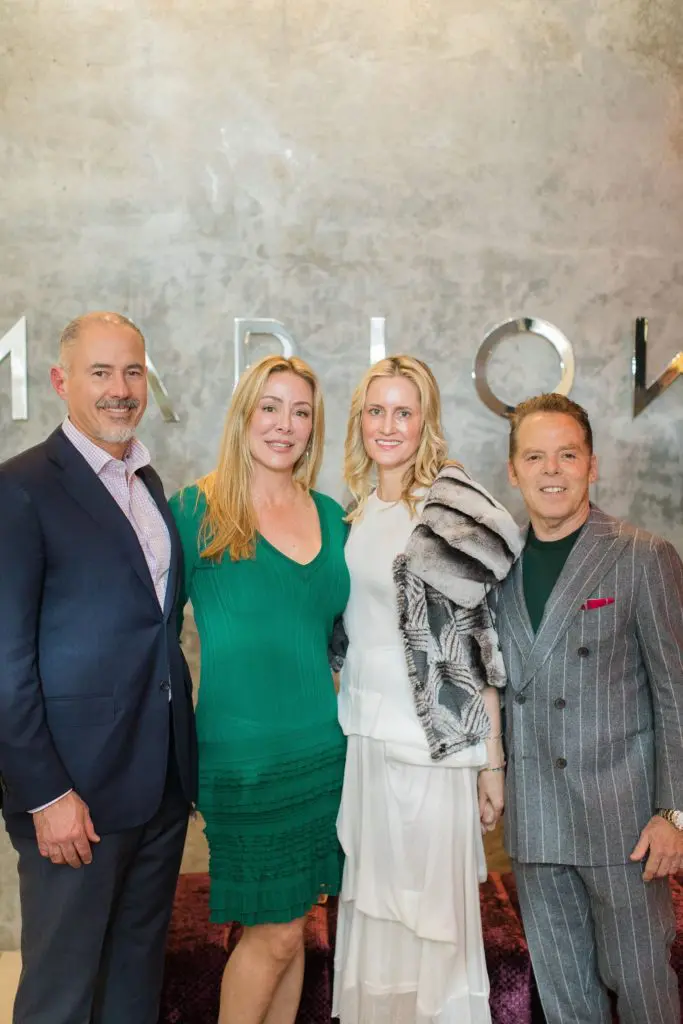 Roberto & Claudia Contreras, Lisa Janowiak, Randall Davis at The Marlowe grand opening. (Photo by Rachel Stubbe Photography)