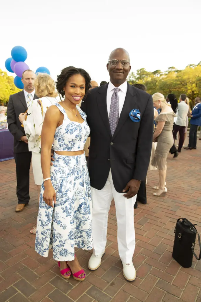 Roslyn Bazzell & Derrick Mitchell at the Hermann Park Conservancy Evening in the Park. (Photo by Jenny Antill Clifton)