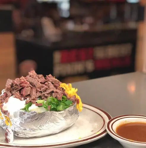 This potato's not the only thing that's baked. 