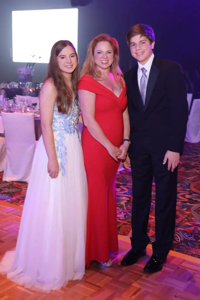 Tessa Vittor, Elizabeth Lay, Lucas Vittor  at the 20th anniversary Houston JDRF Promise Ball. (Photo by Priscilla Dickson)