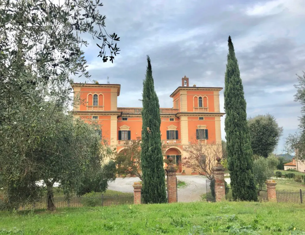 Italy calls: Villa Lena, the author's home away from home for his 2018 residency. (Photo by Bradley Kerl)