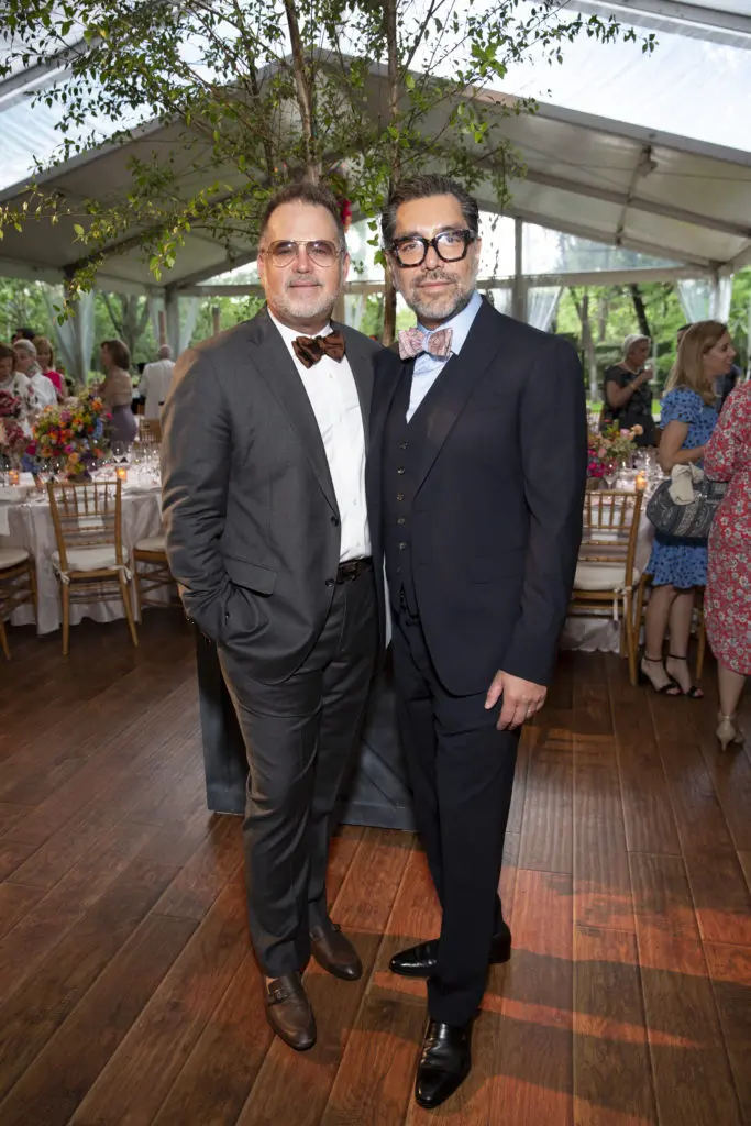Todd Fiscus & Ceron at the Bayou Bend Garden Party. (Photo by Jenny Antill Clifton) 