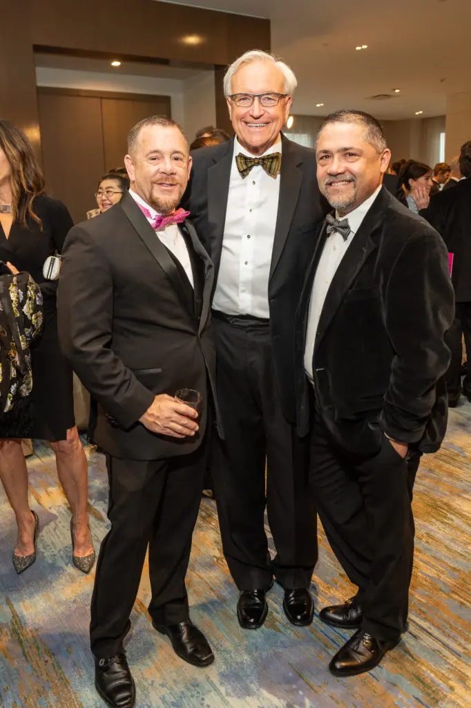 Shelby Kibodeaux, Bill King, Bruce Padilla at the Virtuosi of Houston gala. (Photo by Fulton Davenport/PWL Studio)