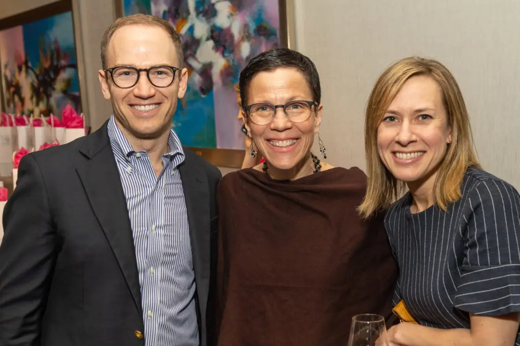 Honoree Jane Weiner, center, and friends at the Virtuosi of Houston gala. (Photo by Fulton Davenport/PWL Studio)