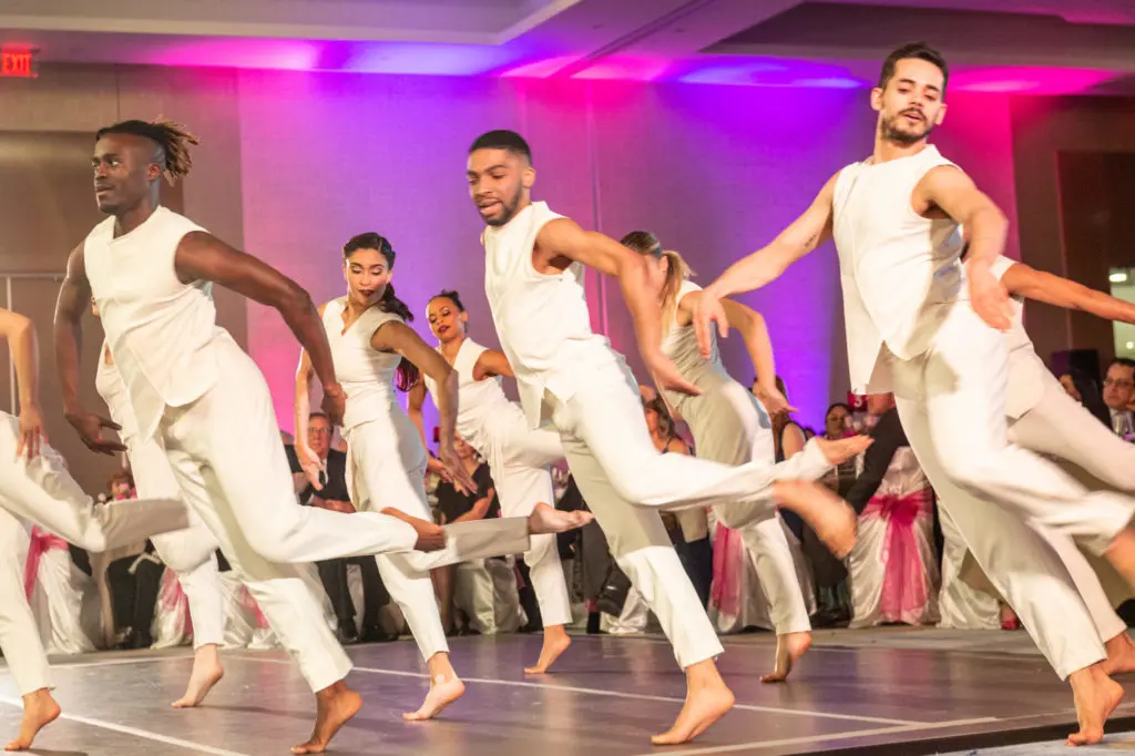 METdance members present a wildly athletic performance. (Photo by Fulton Davenport/PWL Studio)