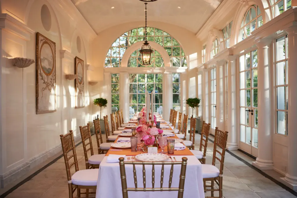 An intimate dinner for the girl of the hour - Martina Mondadori Sartogo. (Photo by Jonathan Zizzo)