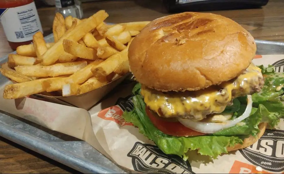 Balls Out Burger's beef came from 44 Farms. 