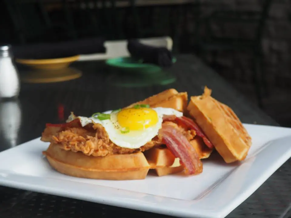 Chez Zee in Austin has serious waffles. 