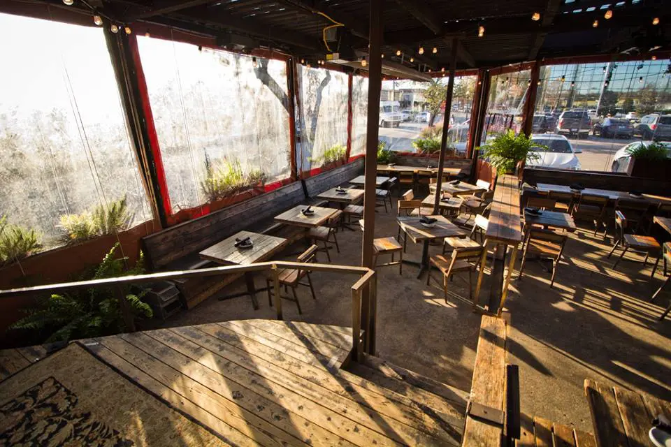 The patio at Henry's Majestic is expansive and fabulous. 